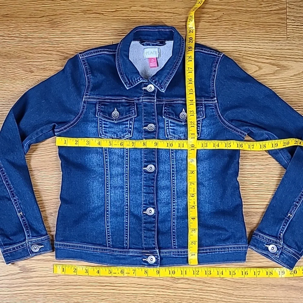 PLACE 14, XL, TG GIRLS 2020 BUTTON DENIM STRECH 2 POCKET LIKE NEW TRUCKER JACKET